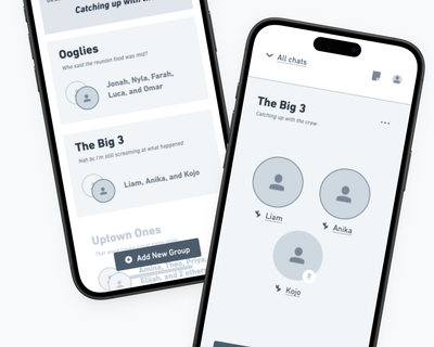UX Strategy & Lo-fi Output for Social App Exploration Tag image